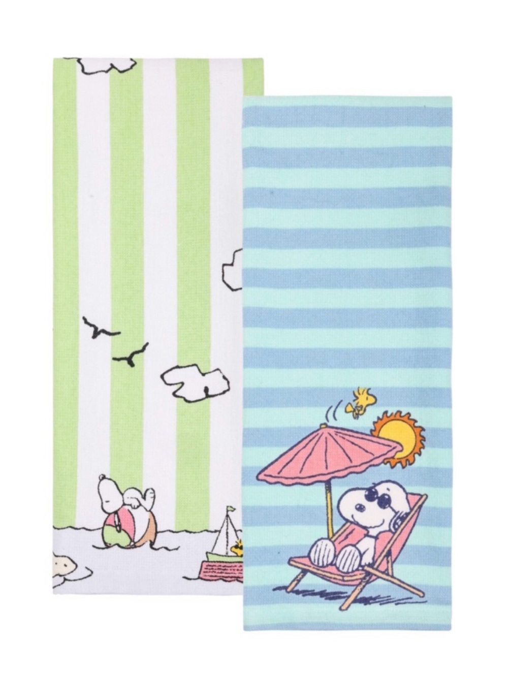 Snoopy Summer Beach Kitchen Towels – 2 Pack NWT